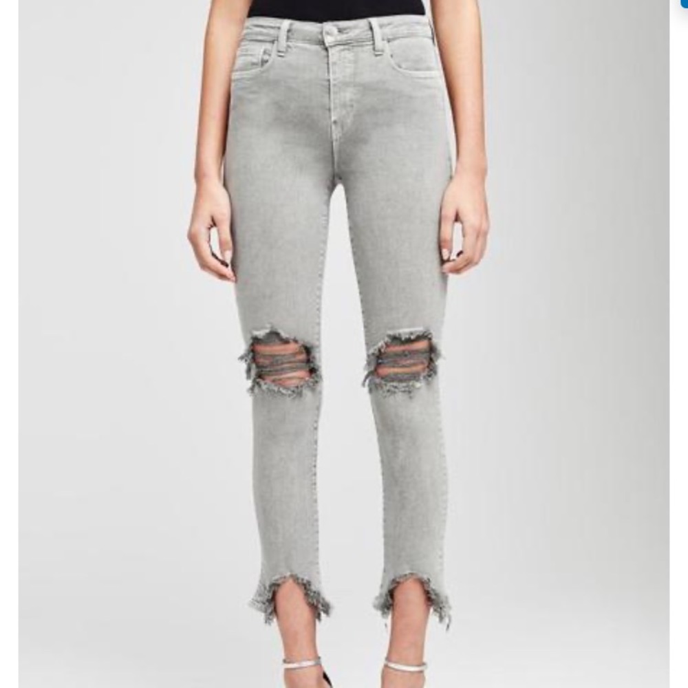 Distressed Denim Pants